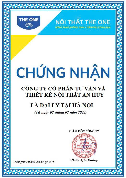 Giấy Chứng nhận đại l&yacute; 
